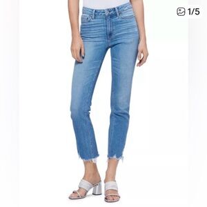 PAIGE Cindy Cropped Jeans with frayed hem